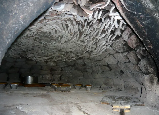 Intérieur de la voûte en 2010.
