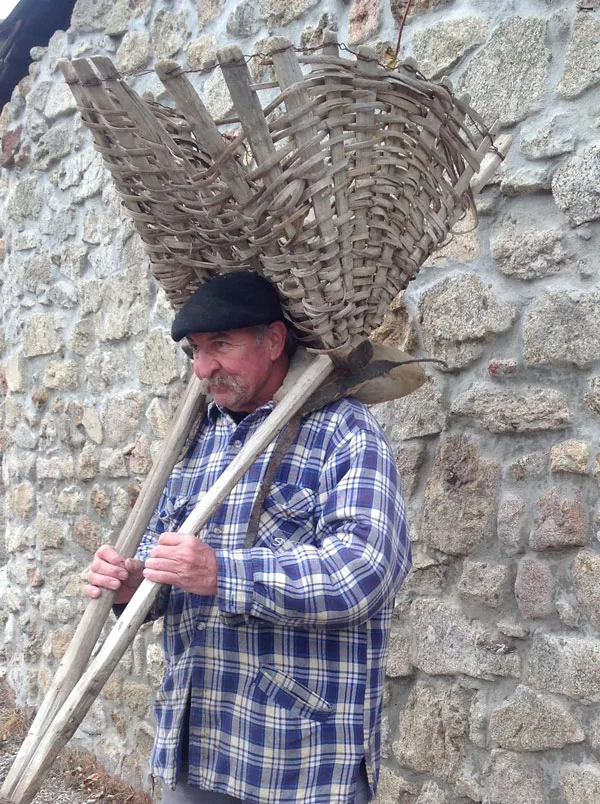 Besse pour le transport du fumier dans les jardins