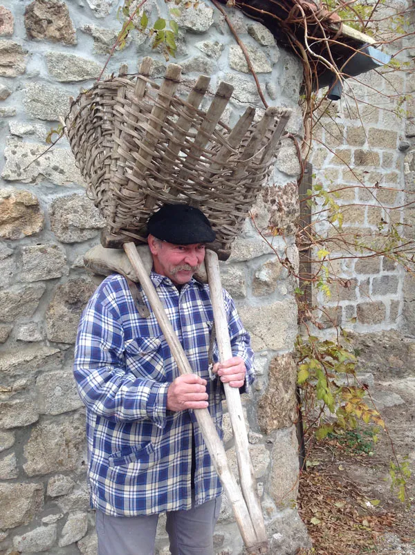 Besse pour le transport du fumier dans les jardins