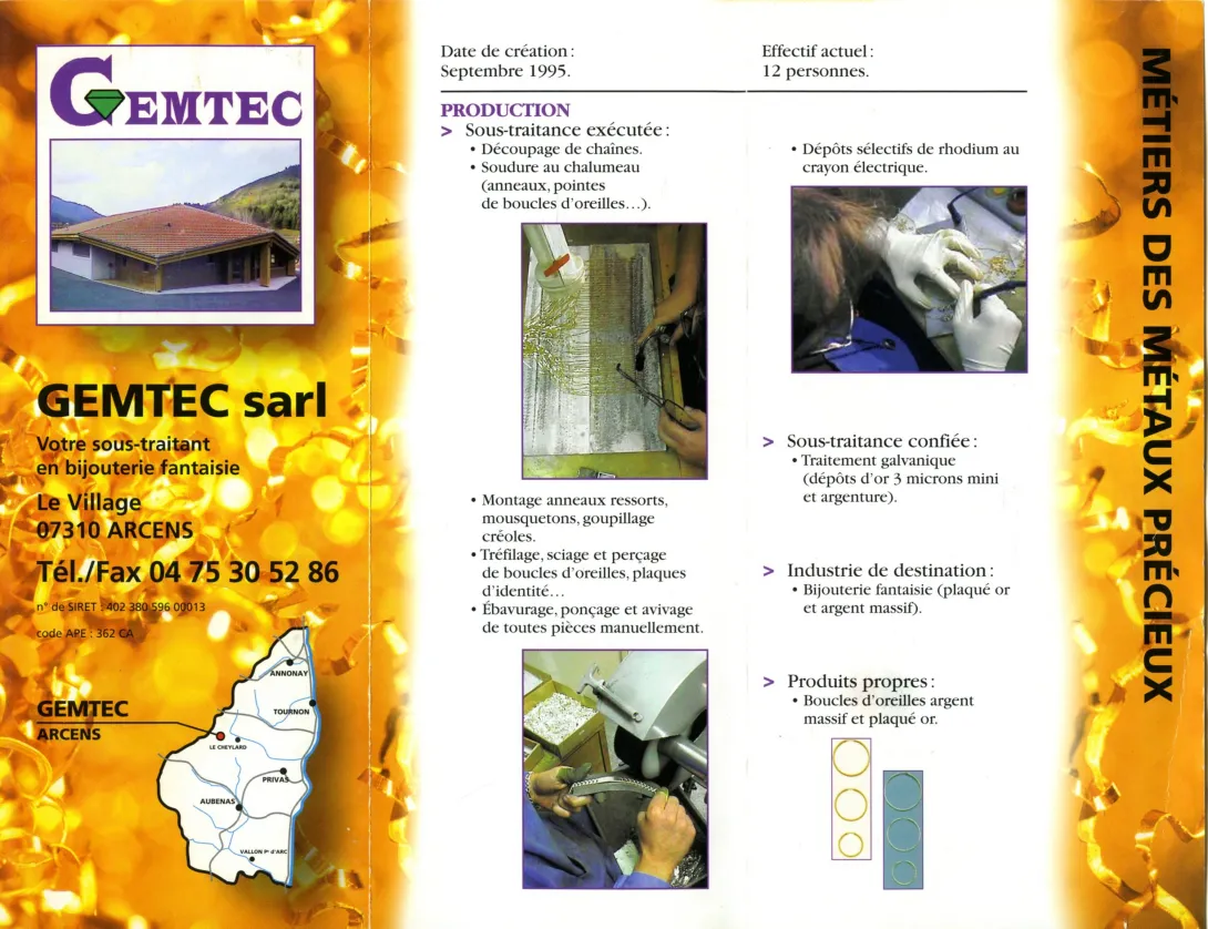 Dépliant GEMTEC (resto)