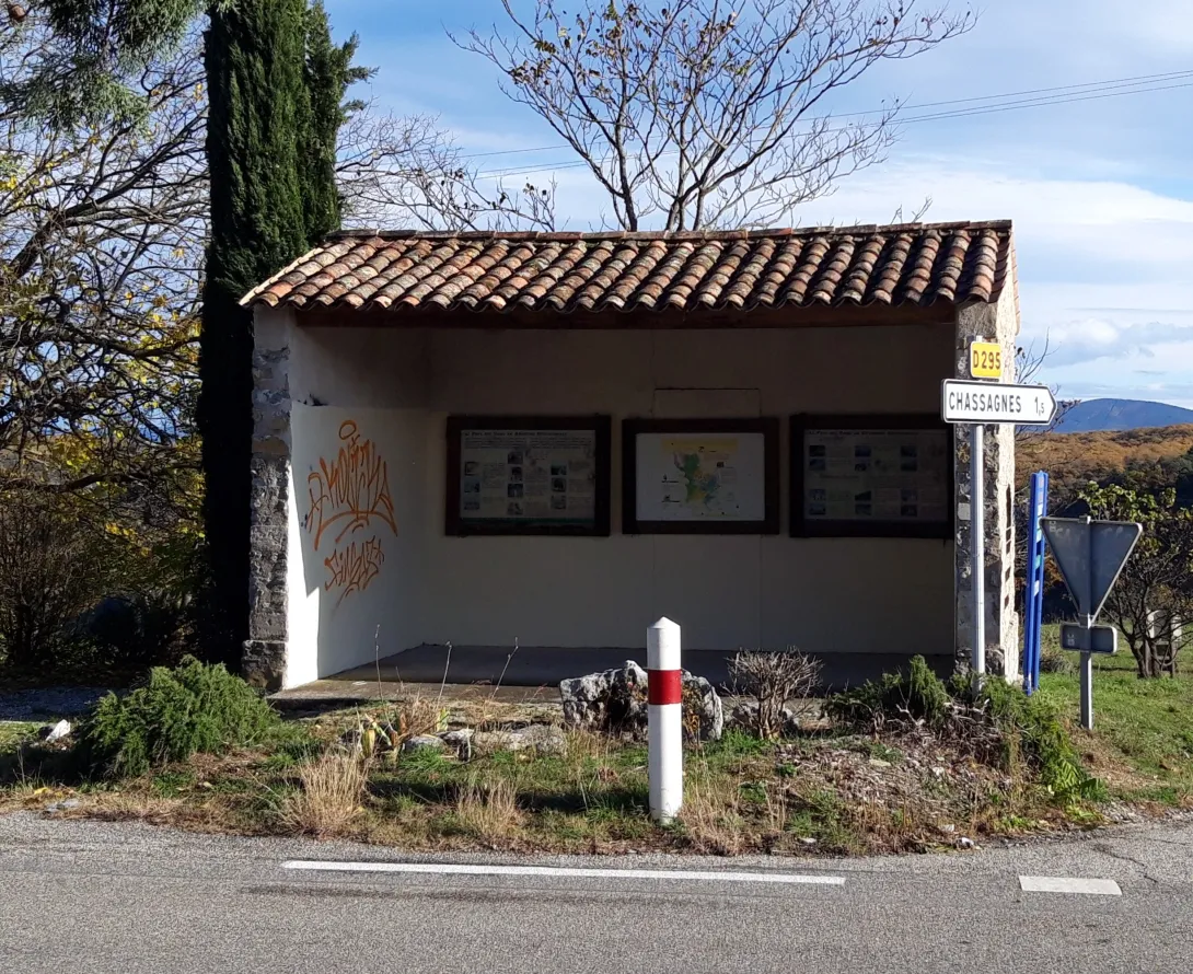 vue générale de la halte TA CHASSAGNESsagnes 